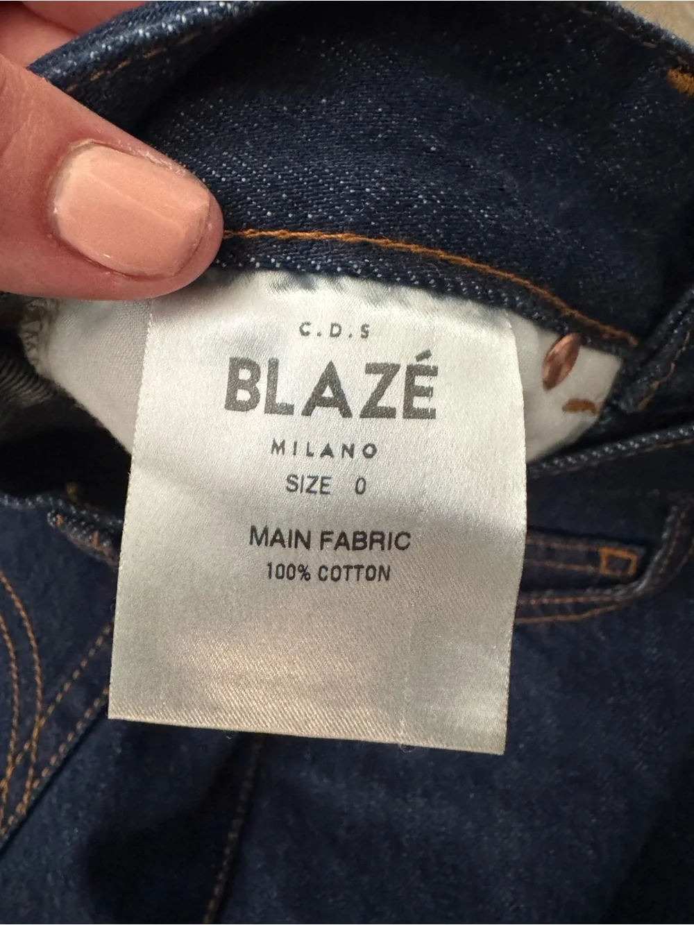 NWT Blazé Dark Nariida Night Paso High Rise Straight Jeans 0